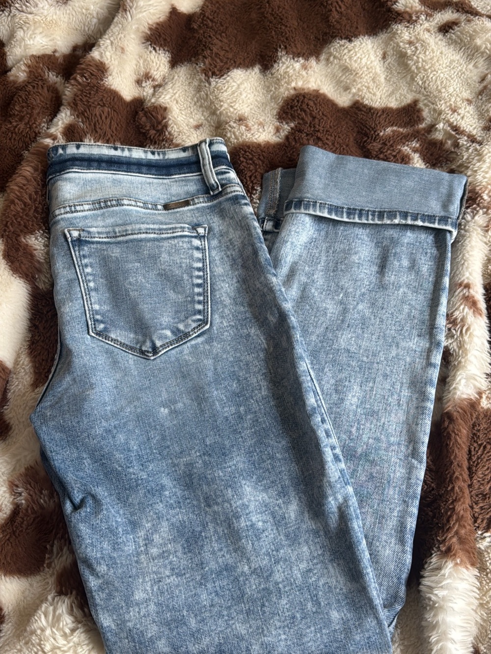 KanCan Acid Wash Light Blue Boyfriend Jeans